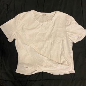 Zara Knotted Crop Tee